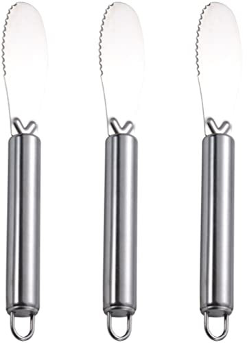 Kichvoe 3pezzi Spatola in Acciaio Resistente Per Spalmaburro Utensile Da Cucina Per Tagliare Burro e Formaggio Accessorio Per Casa Con Spatola Comoda