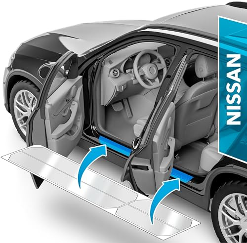 uProtect Auto Einstiegsleisten Schutz für Nissan Juke 2 (II) I 2019-2026 - Schutzfolie Autotür Zubehör Zierleisten Lackschutzfolie Transparent