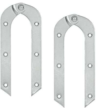 VORMANN Leiterband | Leiterscharnier | Stehleiterband | Klappleiterband | Holzleiterband | Stahl verzinkt | witterungsbeständig | 2er Set | 195 x 21 mm | Made in Germany