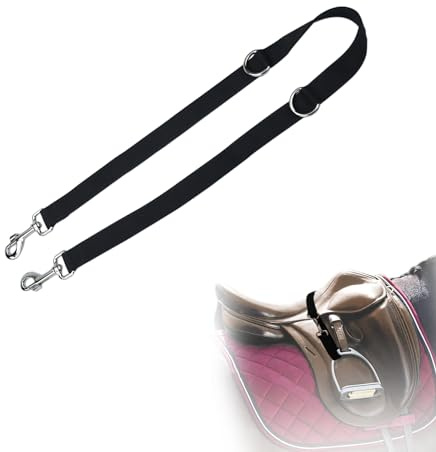YUYUSO Stirrups Keeper No Bounce Stirrup Strap Equestrian Stirrup Keeper Hobble Straps Horse Stirrup Holder Strap Lunging Stirrup Keeper Saddle Adjuster Stirrups
