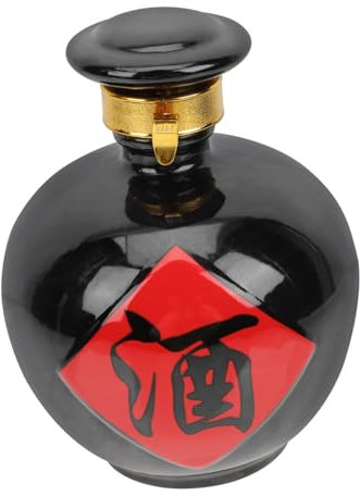 HAKIDZEL Contenitore Per Vino Ceramico Sigillato Bottiglia Multifunzionale Per Vino Ceramica Portatile Per Brandy Whiskey e Altri Distillati Di Capacità Design Elegante Per Festività e