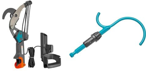 Gardena combisystem-Bypass-Baumschere: Astschere mit 5-fach Rollenübersetzung & combisystem-Asthaken: Baumhaken für vielfältige Anwendung bei der Gartenarbeit