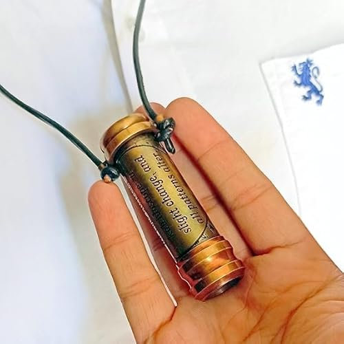 ANTIQLICIOUS Taschen-Kaleidoskop, Messing, Kaleidoskop-Anhänger, leicht zu tragen, für Erwachsene, Spielzeug & Spiele