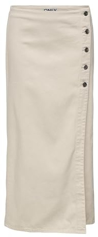Onlsilla HW Long Slit Skirt PNT, Crudo, M