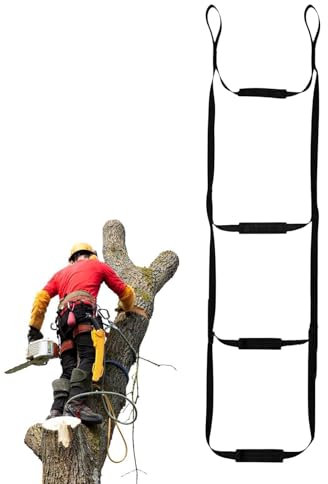 Vllold Seilleiter für Boot – Nylon tragbare Seilleiter | Kletterstöcke Ausrüstung Werkzeug, zusammenklappbare Baumleiter Spielzeug, multifunktionale Spielplatzleiter für Outdoor-Klettern Höhlen