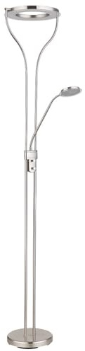 LED Deckenfluter Leseleuchte flexibel Stehlampe Standlampe dimmbar Wohnzimmerlampe, 20W 1800lm warmweiß, LxH 35x194 cm