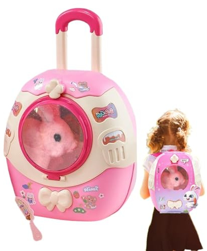 Générique Toys de pour, Jouets de pour,Jouet de Son Animal de Valise | Doupée de Marche Interactive en Peluche électronique avec des Sons pour Les Petits-