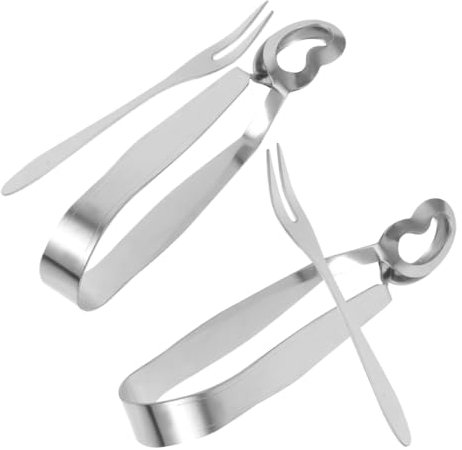 PHENOFICE 4 Pezzi Pinze E Forchette Lumache Acciaio Inossidabile Servire Antipasti Di Mare Domestico