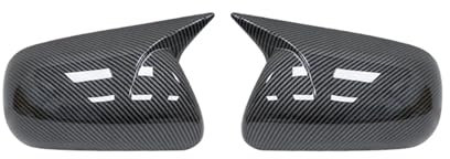 Außenspiegel Kappe Für Toyota Für Corolla 2007-2013 Für Vios Für Yaris Für Limousine Für P90 2008-2013 Auto Rückspiegelabdeckungen ABS Carbon Fiber Gloss Black Spiegelabdeckung(Carbon Fiber)