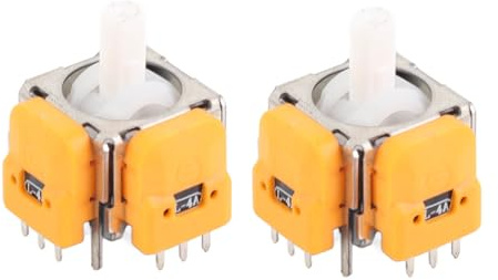 SUNICON 2PCS Joysticks Remplacement, Pro Controller ABS Metal Hall Effet 3D Module de joystick de capteur analogique 3D