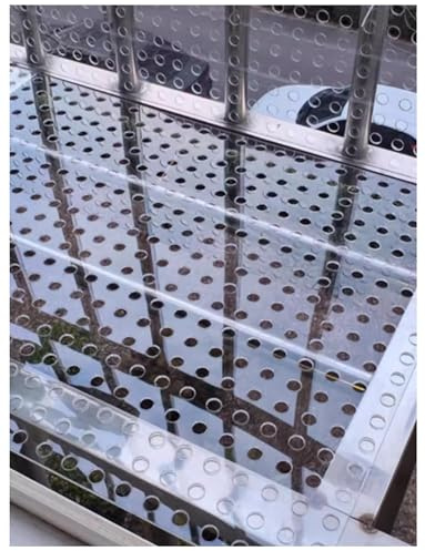 Generisch Leichte Kunststoffgitterplatte mit perforiertem Loch for Acrylplatten, for den Innen- und Außenbereich, transparente Belüftungsplatte(40x180cm)