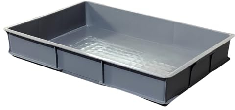Air Conditioner Drip Pan, Ac Water Catcher, Plastic Drip Tray, Under Sink Drip Tray, Rubber Trays with Raised Edge, Dedicated Groove for Easy Transportation(Gray)