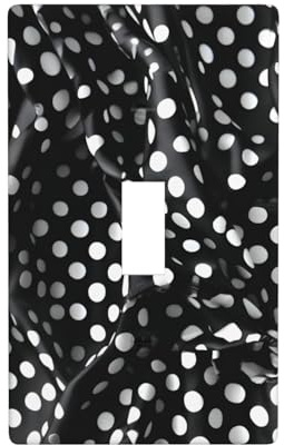 Placa de pared con estampado de puntos corrugados en blanco y negro, cubierta decorativa de policarbonato para el hogar y la oficina