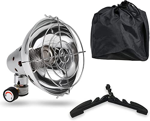 Chauffage Au Pétrole Pour Intérieur, Réchaud à gaz de camping en plein air, mini réchaud portable au butane avec base de réservoir de gaz/sac de rangement, tente de camping de voyage chauffage chaud