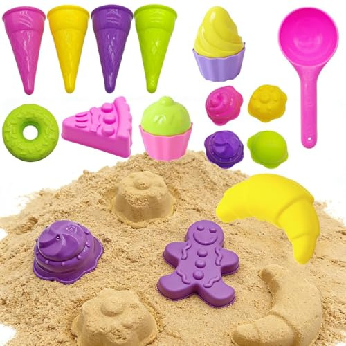 Generisch Sandformen,17-teiliges Sandformenset,Sandformen für Kinder | für, Mädchen, Familie, Outdoor, Sommer, Reisen