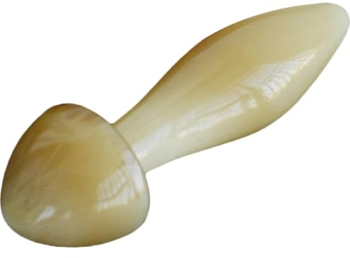 Generisch Augenmassagegerät zur Reduzierung von Augenödemen und Falten aus Rinderhorn Pilzförmiger Gua Sha Massagestab für Gesicht und Hals