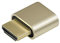 ADWITS 1-Pack 4K 2K 1080P 30Hz a 60Hz Supporto Emulatore display HDMI DDC EDID Adattatore per monitor Ghost senza testa Plug Dummy, Nuova versione 4096x2160 a 60Hz - colore oro