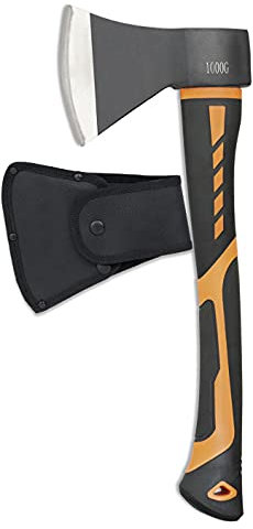 Tiendas LGP Albainox - 32487 - Hacha ALBAINOX. Total: 45 cm - Herramienta para Caza, Pesca, Camping, Outdoor, Supervivencia y Bushcraft