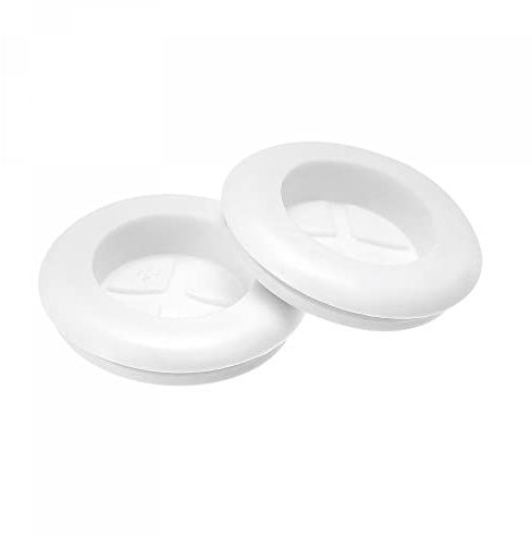 sourcing map Rubber Grommet Mount Size 15 x 20mm Round Single-Sided for Wire Protection, Pack of 10