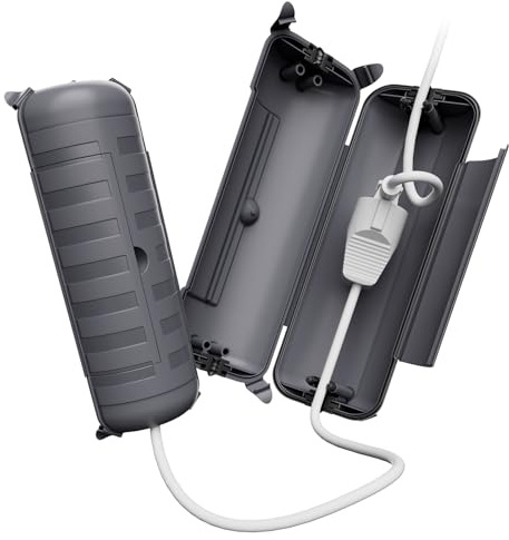 RESTMO 2er Set Wasserdichte Kabelbox Outdoor, Steckerschutz für Verlängerungskabel