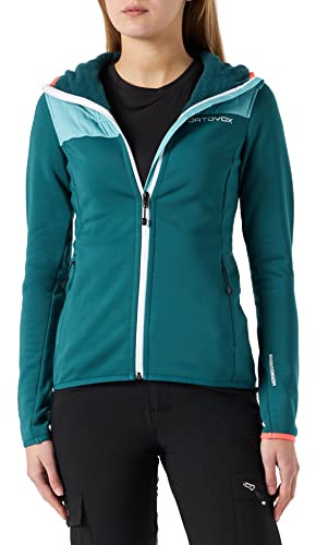 ORTOVOX Fleece Plus Hoody, Fleecejacke mit Kapuze, Damen