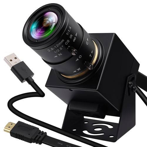 IFWATER HDMI USB Camera 4K Webcam Simultaneous Output Video Conference Camera 4X Optical Zoom Lens Close up USB Computer Web Camers Plug and Play for Live Streaming Education Medical Teaching