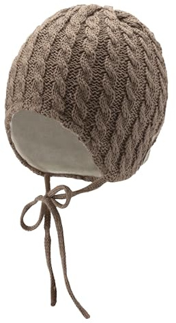 Sterntaler Strickmütze mit Umschlag - Klassische Mädchen Beanie aus Baumwollmischgewebe