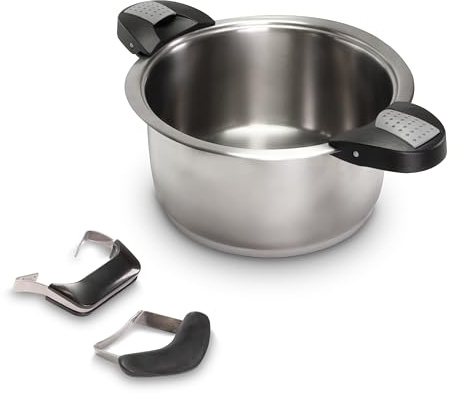 OPPAHA Universalgriffe für Töpfe und Steaks | Kompatibel mit IMCO, AMC, FISSLER, SILIT und MONDIAL HAUS, Anti-Verbrühungs-Bachelit