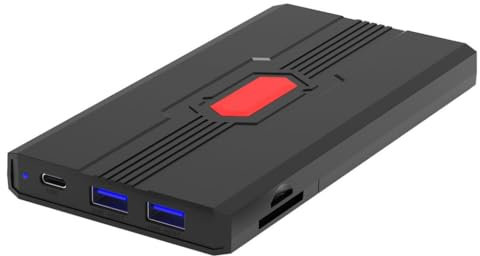 ZHCHAO Caja Funcional Multi del Disco Duro de la Tarjeta USB3.0/Type-c/TF/SD de 2,5 Pulgadas