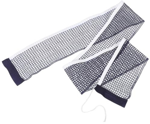 Milisten Tischtennisballständer tischtennisnetz ausziehbares Netz für Pfosten Tischtenniszubehör Tischtennis-Tischnetz Tischtennisschlägernetz Tennisziele Badminton-Netz Polyester Baumwolle