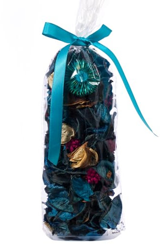 Pretysnow Potpourri Bags, Ocean Breeze Scented Potpourri Bowl Filler Dried Flowers, Vase Filler Decorative, Fragrance Decor for Home Living Room Office, Blue Coastal Beach Decor - 2.8oz (Blue)