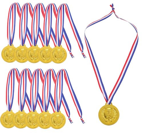 HANABASS 50 Pezzi Medaglie Metallo per Cerimonie Sportivi e Partecipare e Riconosce Sforzi