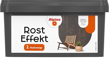 Alpina Effektfarbe Rost Effekt Rostorange 0,4 Liter