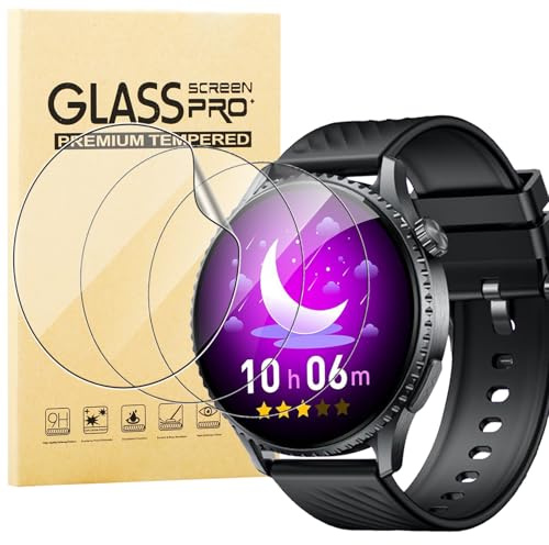 KUSINHOKA 3 Pezzi Pellicola Protettiva per idomars Smartwatch 1.56 Pollici, HD Trasparente Anti-Graffio Protezione Schermo, Senza Bolle, Soft TPU Pellicola Protettivo per Orologio idomars