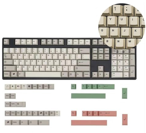 SkyPOOU 149 Backlight Keycaps Retro 9009 English/Korean/Japanese/Russian Keycap For Mechanical Keyboards Offering Durabiltiy Gaming Keyboard Keycaps