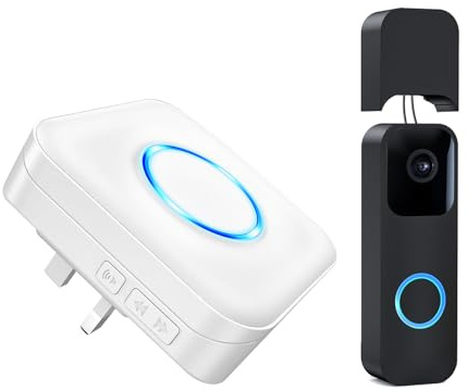 BITIWEND Wireless Doorbell Extender for Blink Video Doorbell 1st & 2nd Gen | Wired Doorbell to Wireless, for Hardwired Mode Only, 656FT Long-Range Signal Reception - 1 Receiver