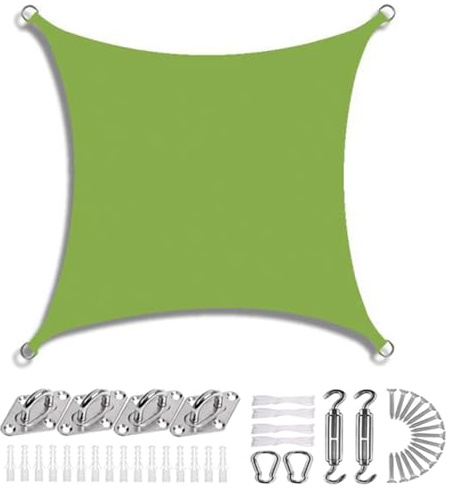 YWBXSHKD Vela Ombreggiante Impermeabile 3x4m, 95% Protezione UV, Tende da Sole per Esterno Vele Ombreggianti Rettangolare Telo Parasole per Giardino, Balcone, Terrazza, Piscina
