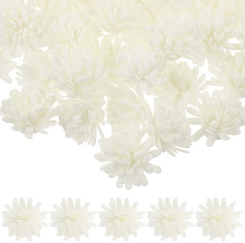 SWETRACE 100piezas Difusores Aromaterapia Flor Margarita Artificial para Oficina Baño Decoración Ligera y Práctica Accesorios para Esencias Aromáticas