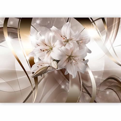 murando Fotomurales Abstracto Lirio 350x256 cm XXL Papel pintado | tejido no tejido Decoración de Pared decorativos Murales moderna de Diseno Fotográfico Óptica 3D