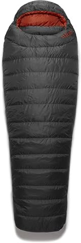 Rab Ascent 500 Schlafsack, Graphene, Regular Right