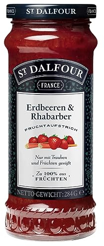 St. Dalfour Mermelada de Fresas y Ruibarbo 284 g