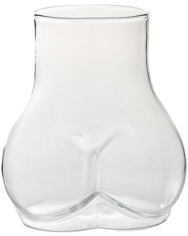 Culo Chope(2) - Cocktail Vetro | Birra a Forma di Punta Bicchieri | Bevanda Bicchiere Da Cocktail Tazze Espresso Tazza per Bicchieri Liquori Bicchieri Chiari per Donne Boccale Di Birra Addensato Festa