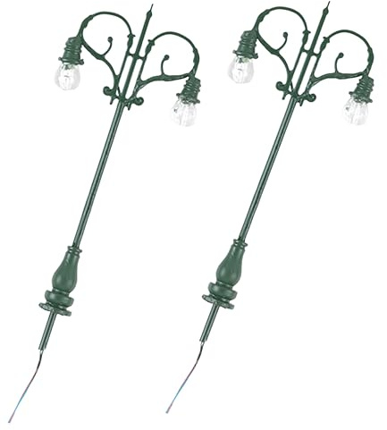 ifundom Miniature Di Lampioni 2 Pezzi Per Casa Delle Bambole, Lampade Da Giardino in Miniatura Luce Bianca, Decorazioni Dettagliate Per Interni Di Case in Miniatura