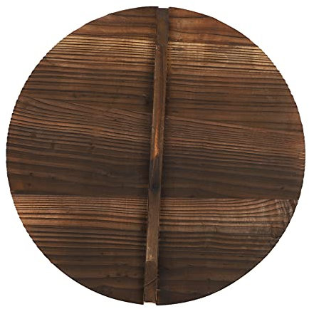 Qiaohome Multifunktionale Topfabdeckung aus Holz, mit Griff, Pfannendeckel, umweltfreundlich, verbrühungssicher, 40 cm