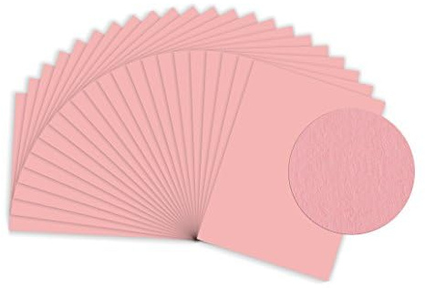 Sumico Bastelkarton DIN A3 50 Bogen I Bastelpapier 220g/m² I dickes Ton-Papier zum Basteln & Malen I Bastel-Pappe umweltfreundlich verpackt I Tonkarton (Rosa)