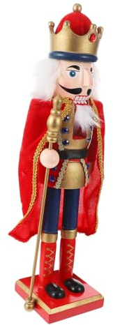 Warmhm 1pièce Figurine De Casse-Noisette Bois Décoration Originale pour Adultes Ornement pour Bureau Et Maison Matériau Bois Premium Artisanat De Qualité pour Offrir