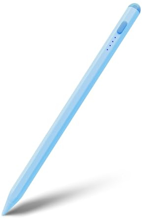 DAORANGE Stylet Compatible avec Apple iPad 2018-2024, Reject de Paume et Haute Précision, Compatible avec iPad Pro 11/12.9/13 M4, iPad Air 6/5/4/3 Gen, iPad 10/9/8/7/6 Gen, iPad Mini 7/6 (Bleu Clair)