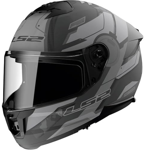 LS2, Integraler Motorradhelm STREAM II SHADOW Matt Titanium Grey, M