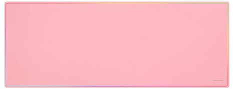 Mars Gaming MMP224 Tapis de Souris de Jeu XXL 880 x 330 mm, Bords Arc-en-Ciel, Base antidérapante en Caoutchouc Naturel, Surface nanotextile de Haute précision, Tapis de Souris Flexible, Rose