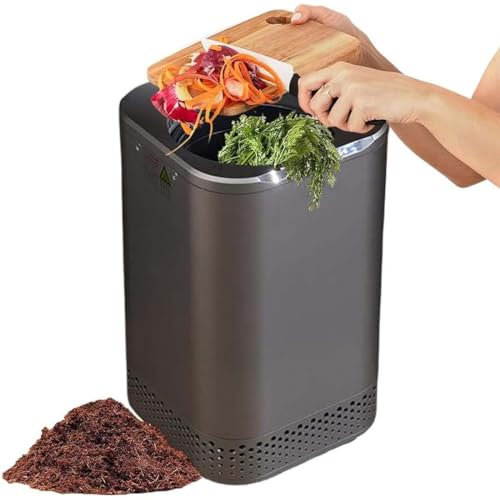 XCSCUK Poubelle à Compost électrique, composteur de déchets de Cuisine, composteur de déchets de Cuisine Intelligent de comptoir, pour Cuisine, Maison